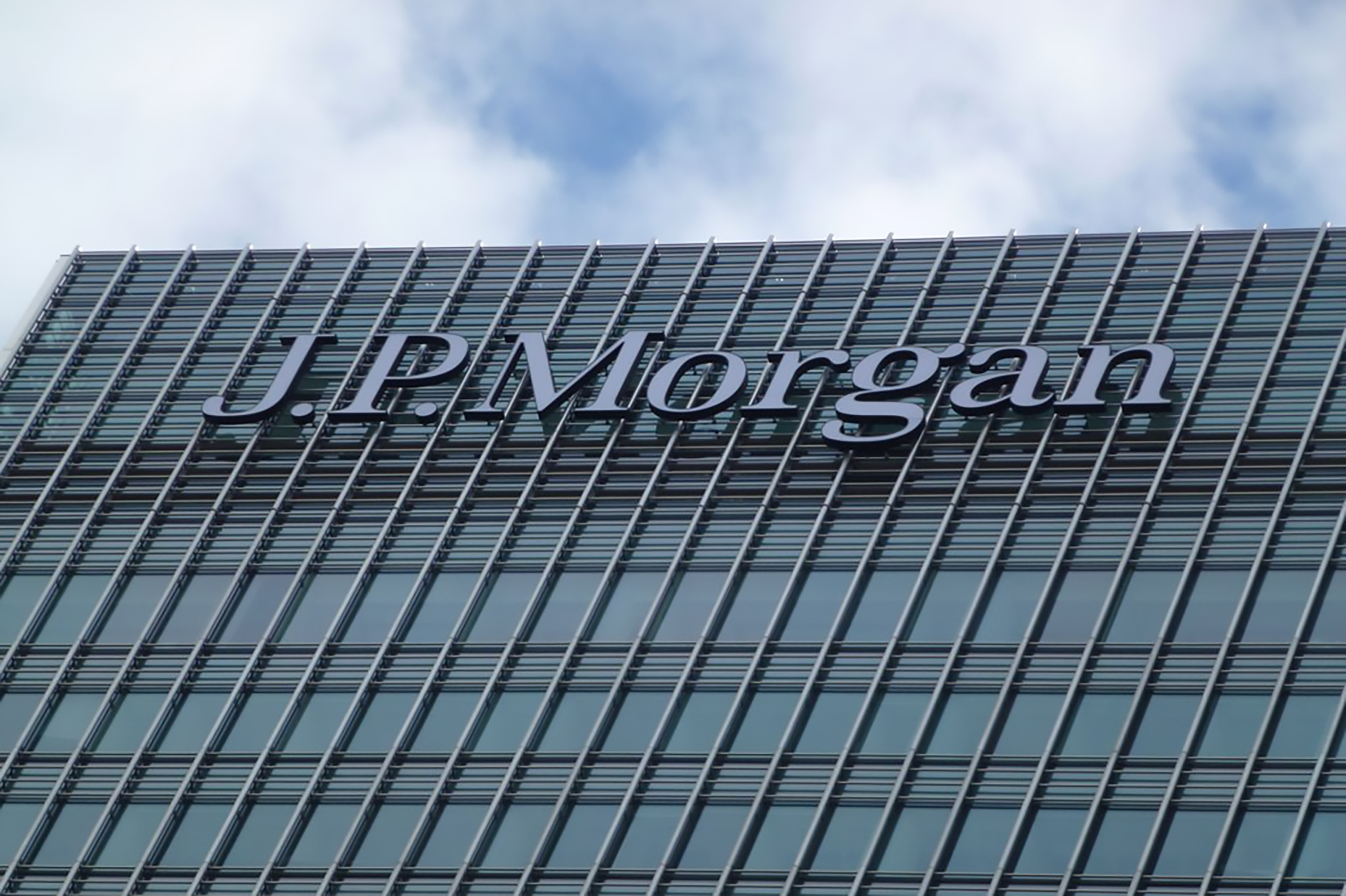 Photo of JPMorgan Chase logo on building