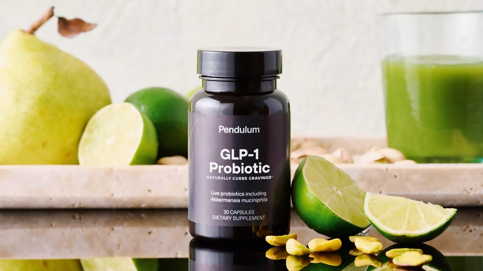 Photo of a Pendulum probiotic bottle