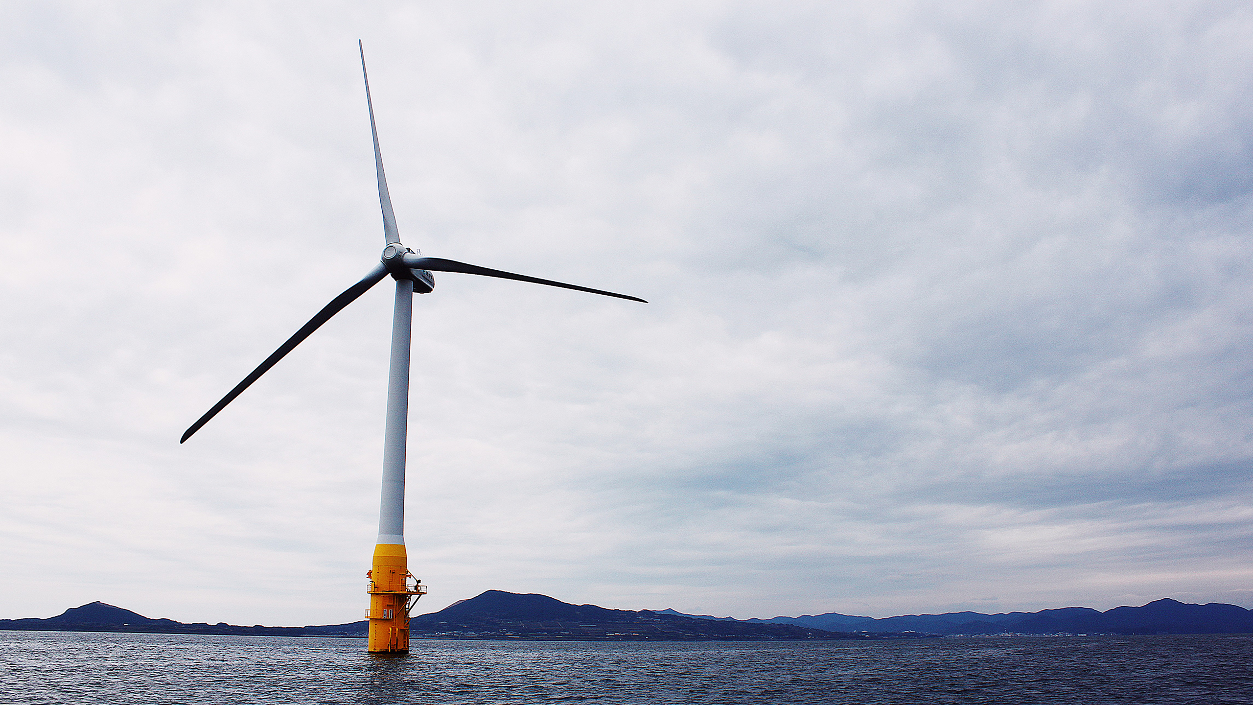 Photo of an offshore wind turbine