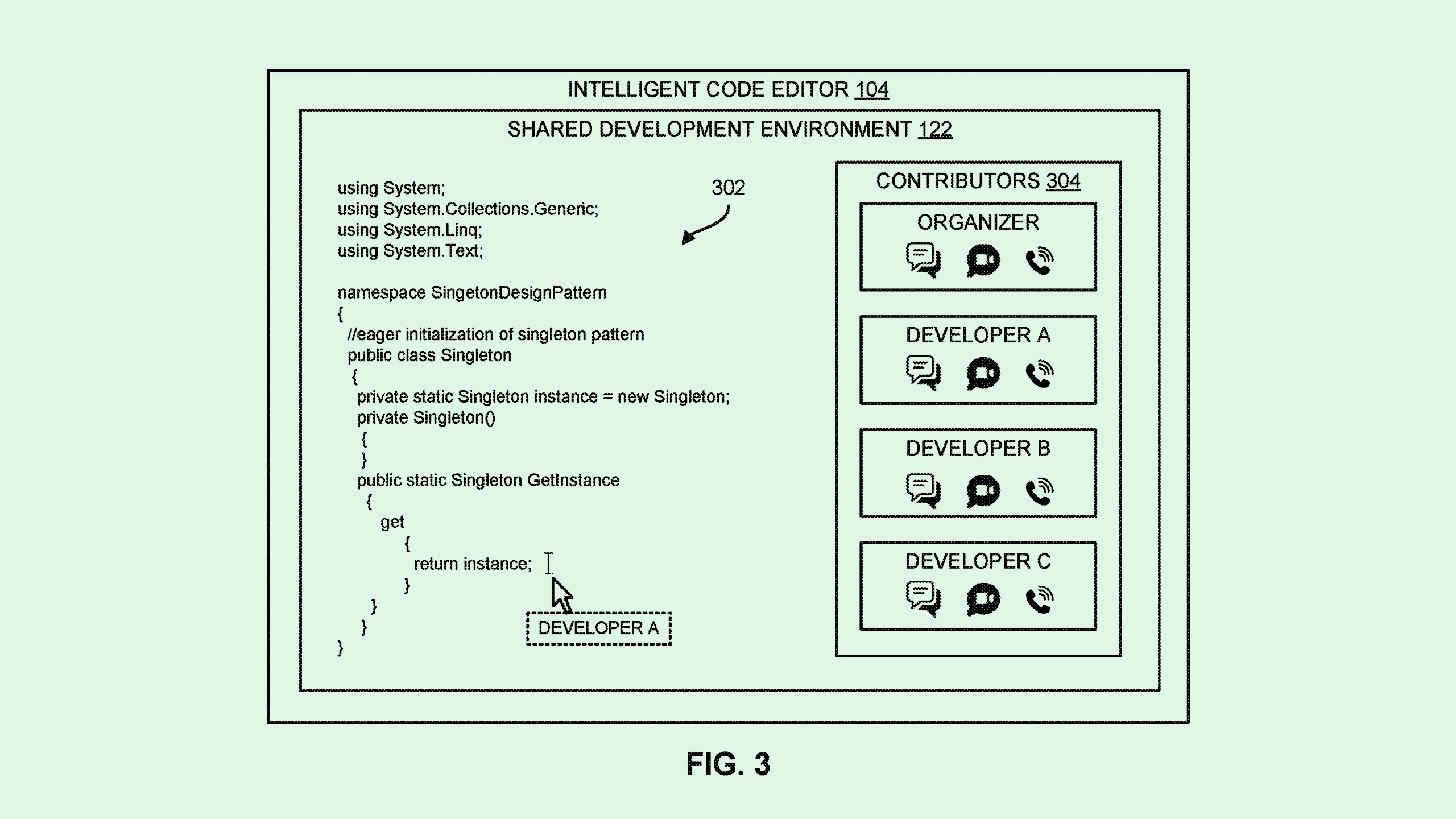 Photo of an IBM patent