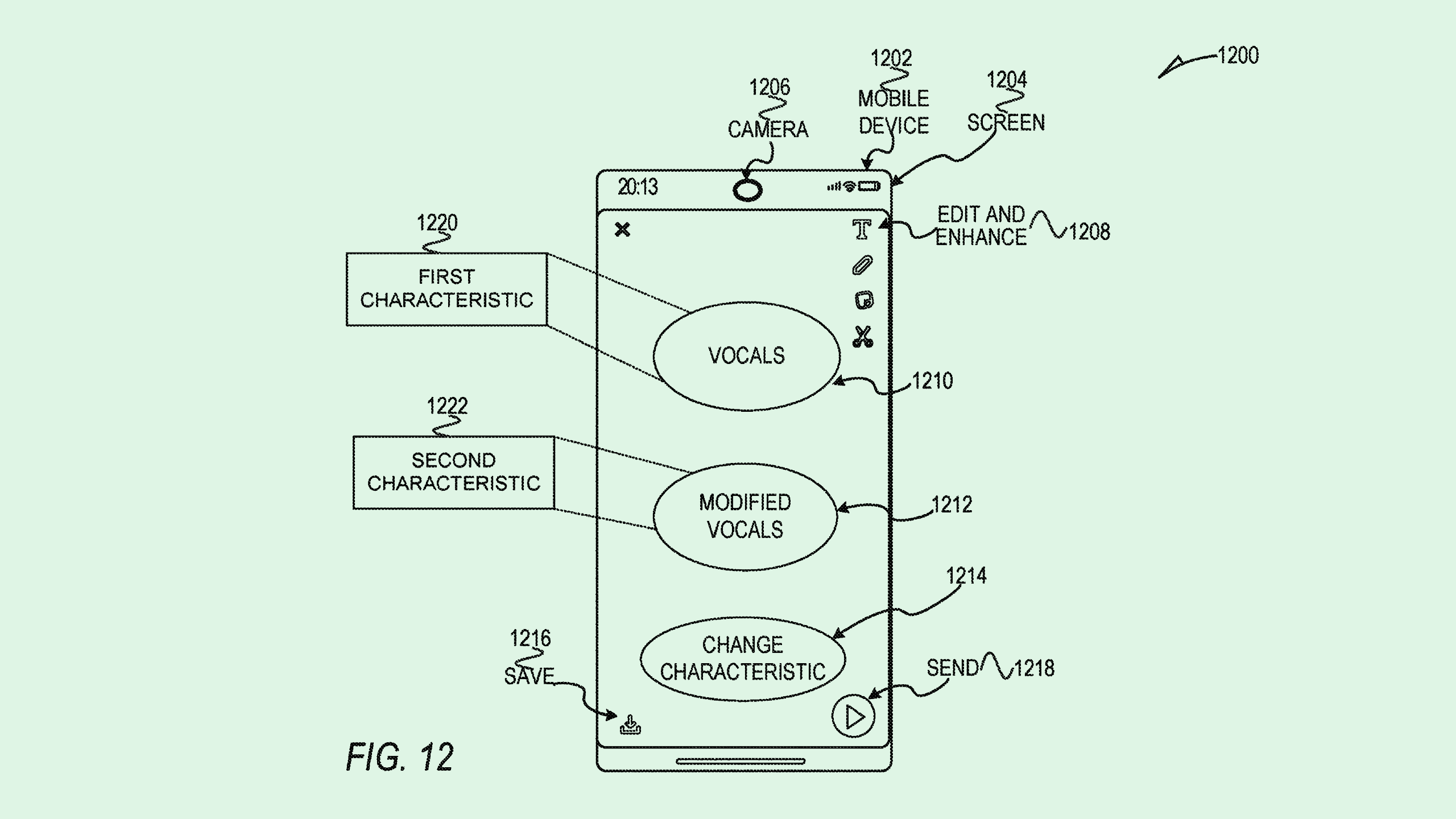Photo of a Snap patent
