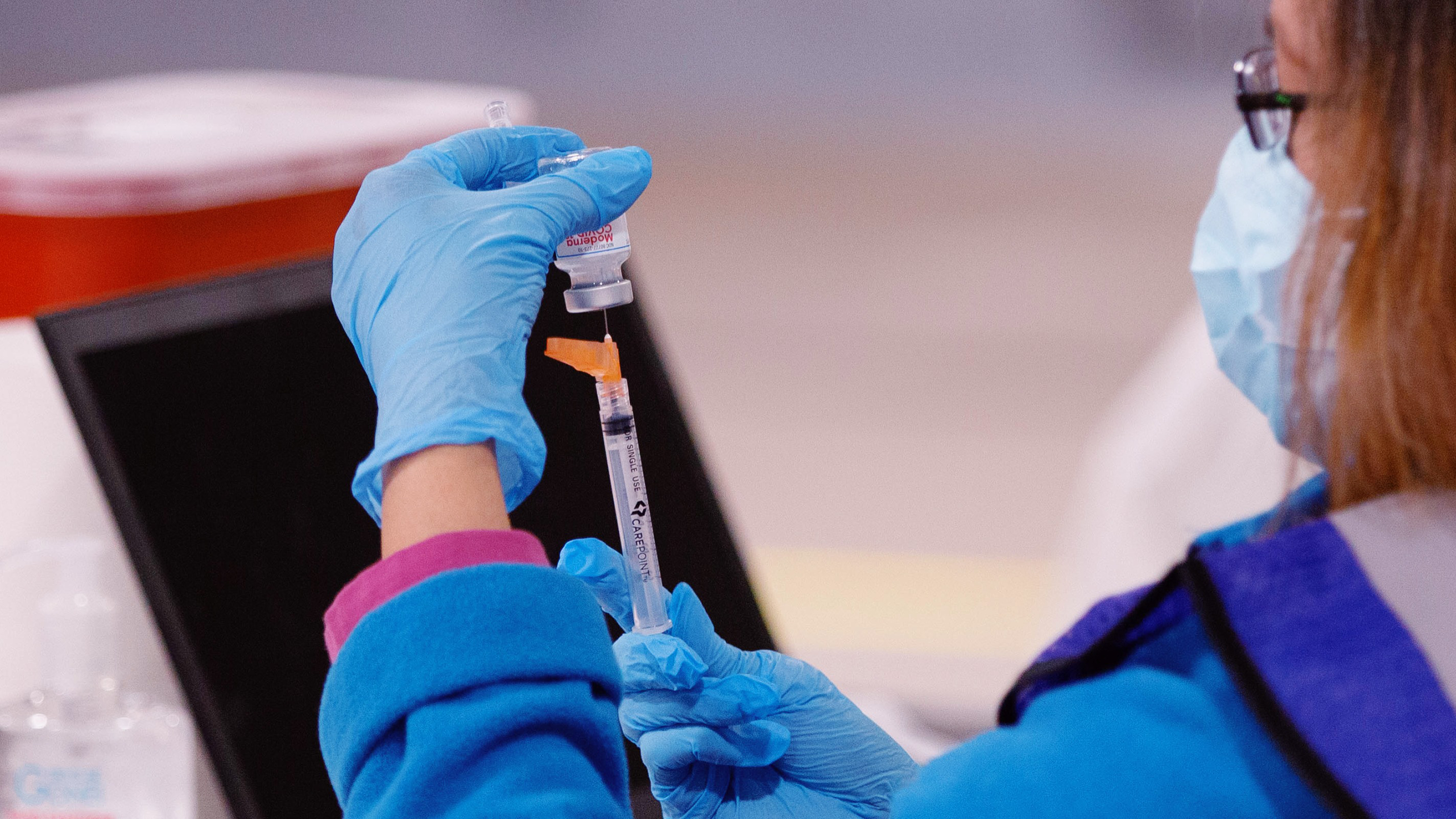 Photo of a Moderna COVID vaccine