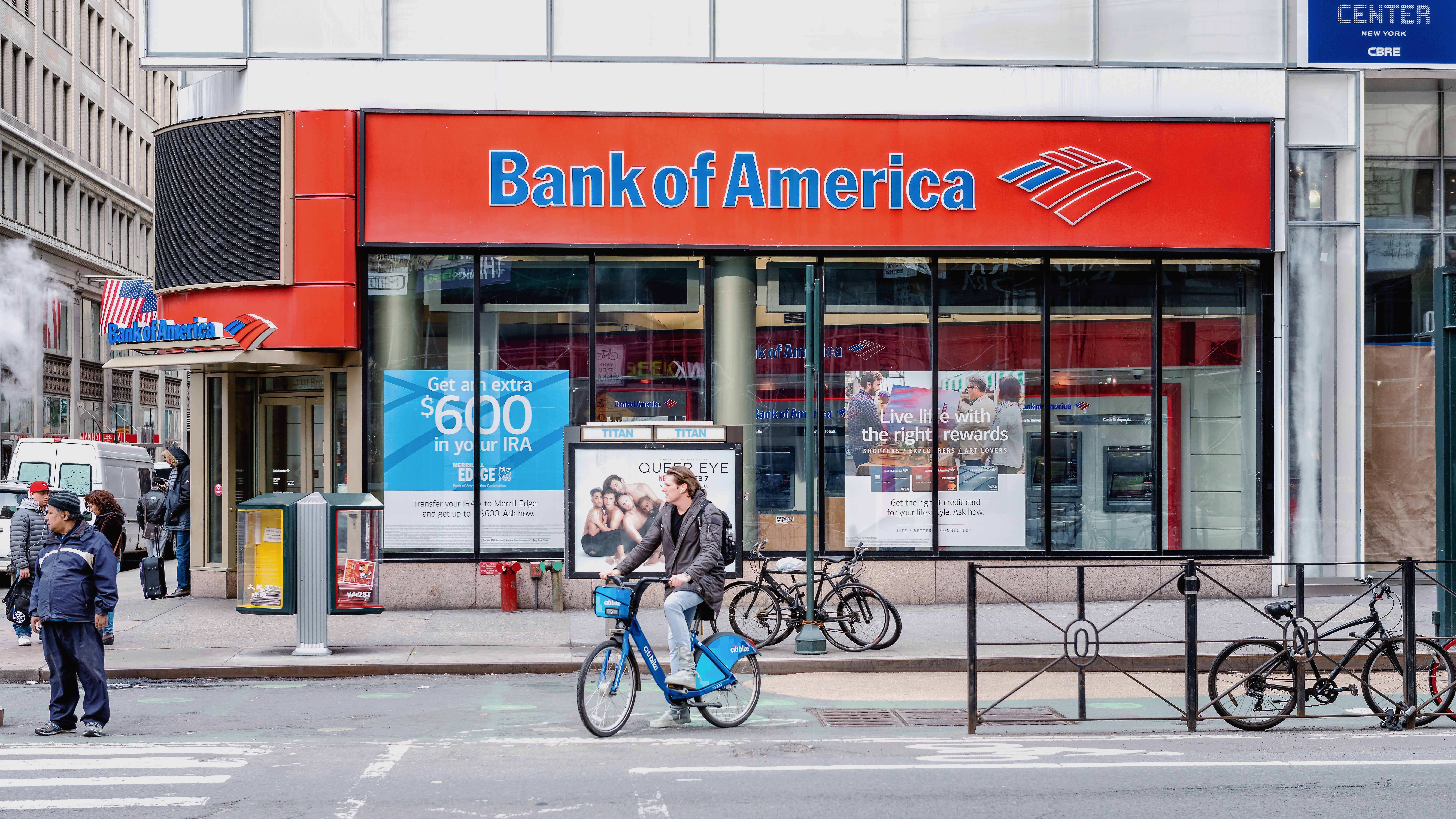 Photo of a Bank of America bank