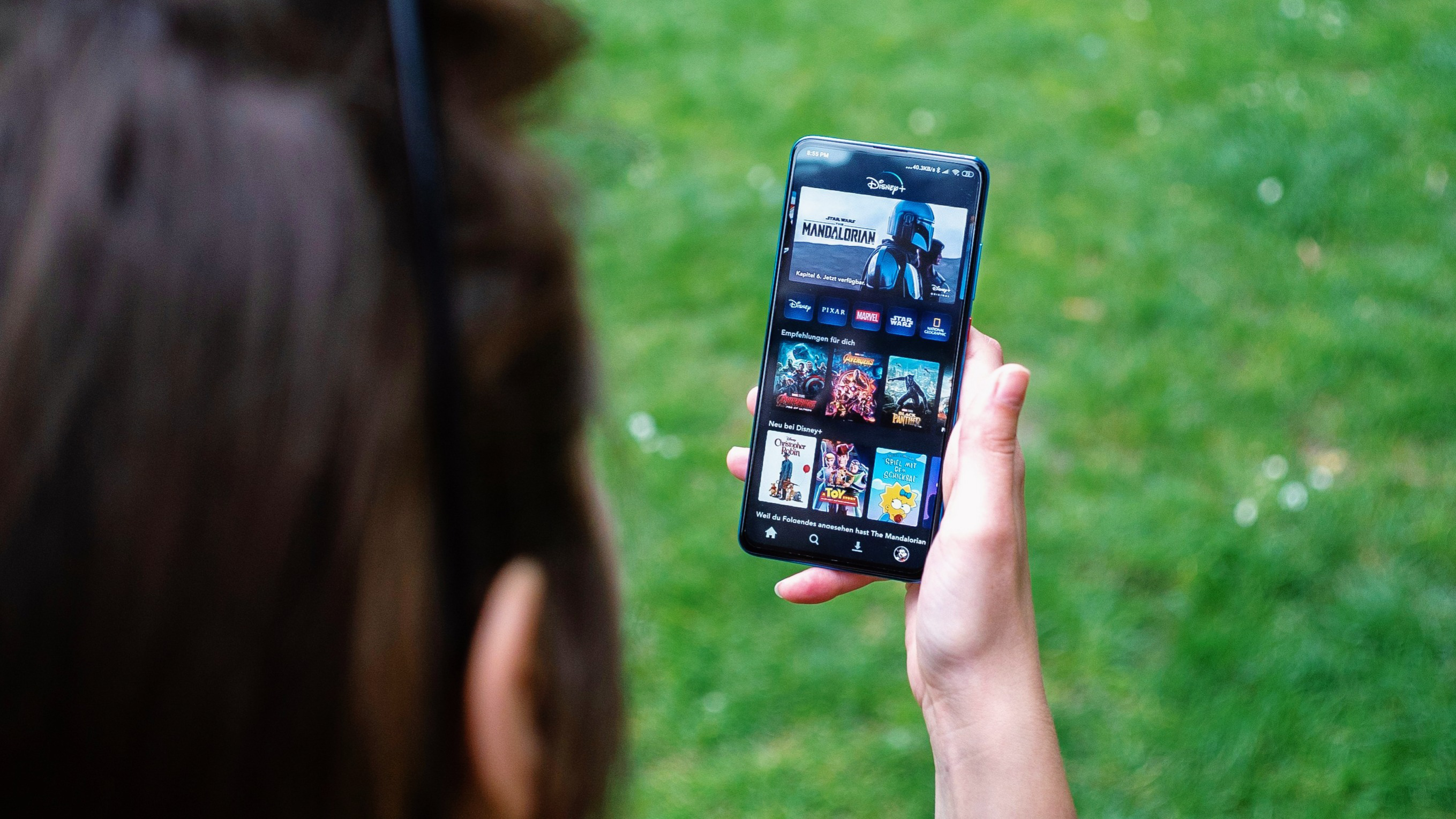 Photo of Disney+ app on a phone