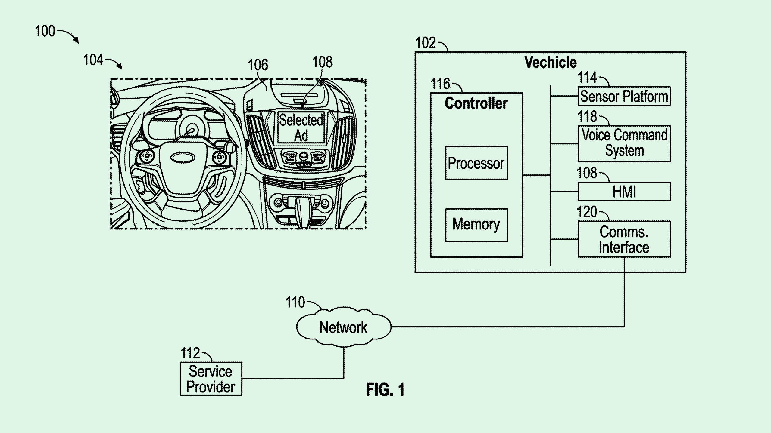 Photo of a Ford patent