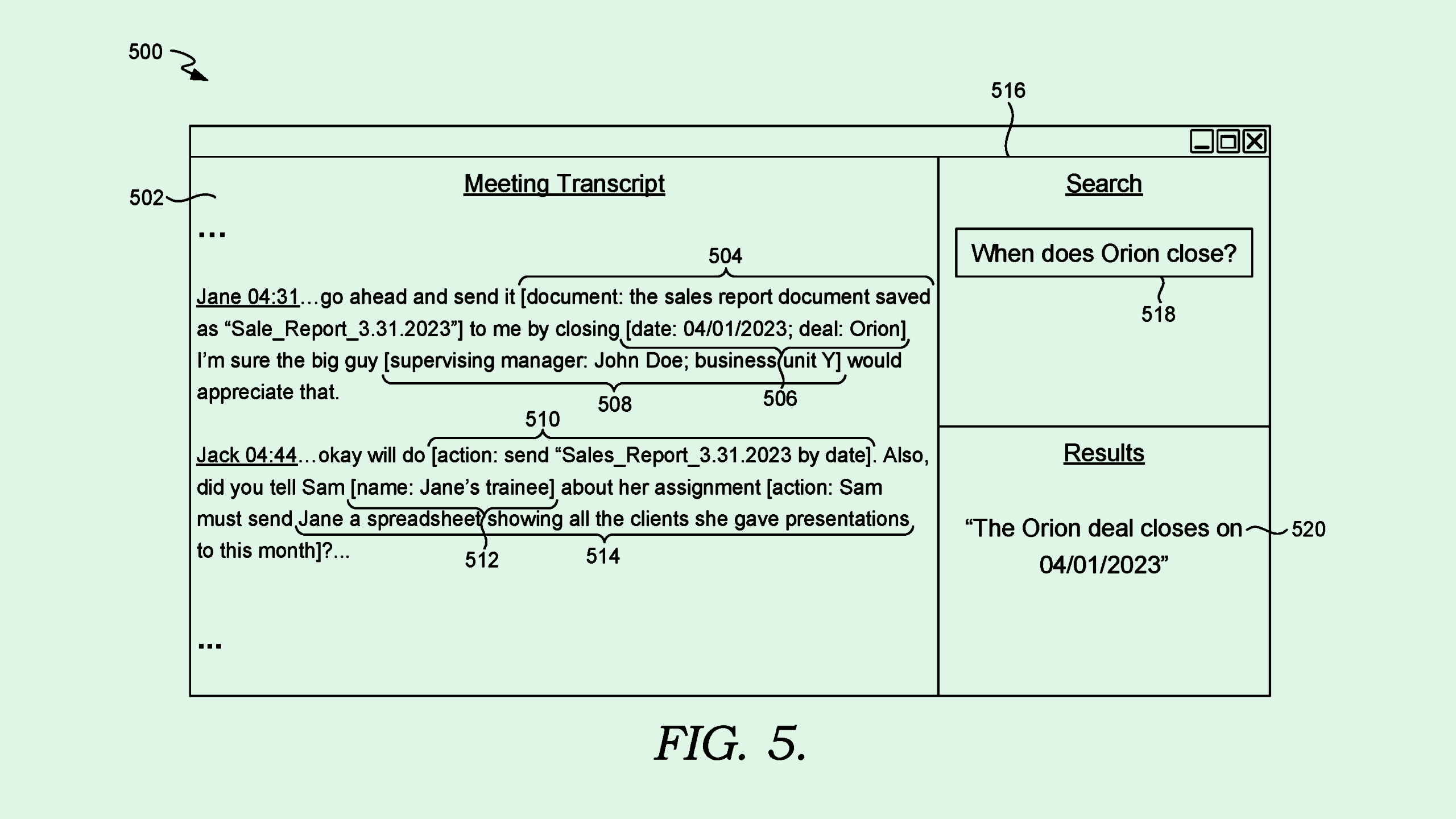 Photo of a Microsoft patent