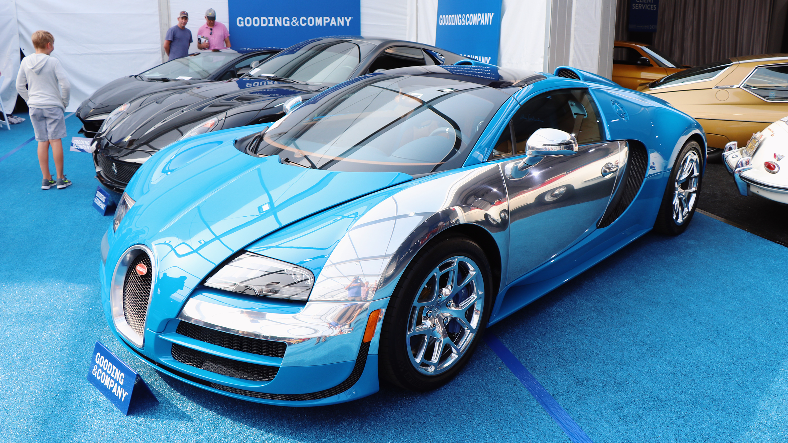 Photo of a 2014 Bugatti car at a Gooding & Company auction
