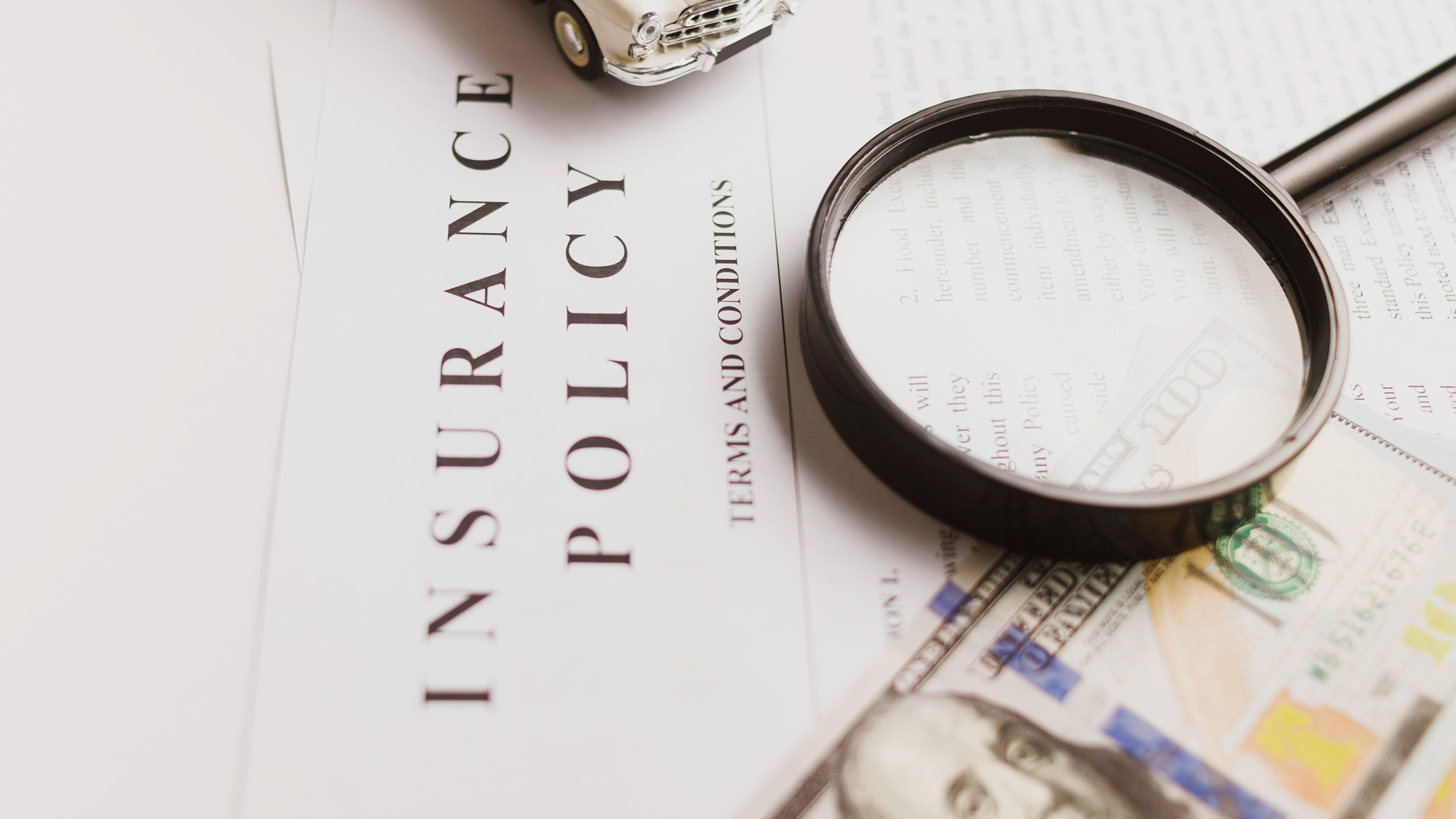 Photo of an insurance policy
