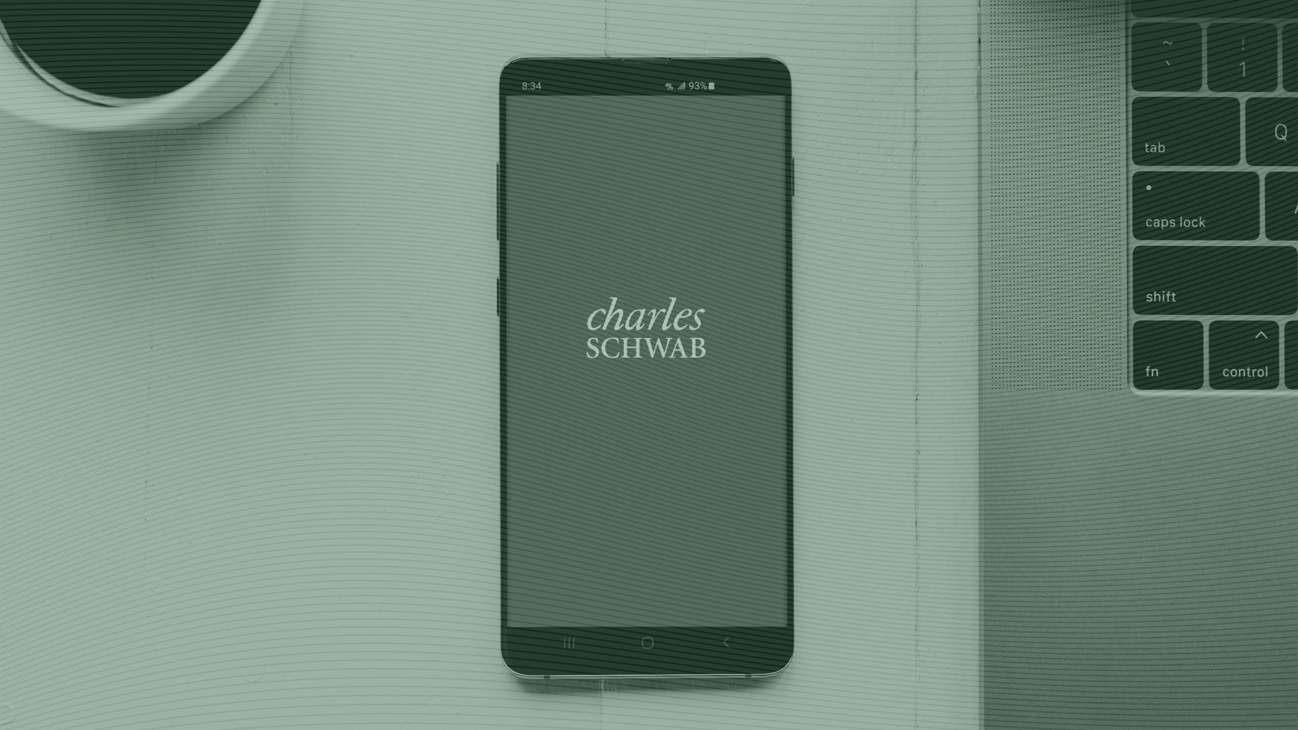 Photo of Charles Schwab app on a phone