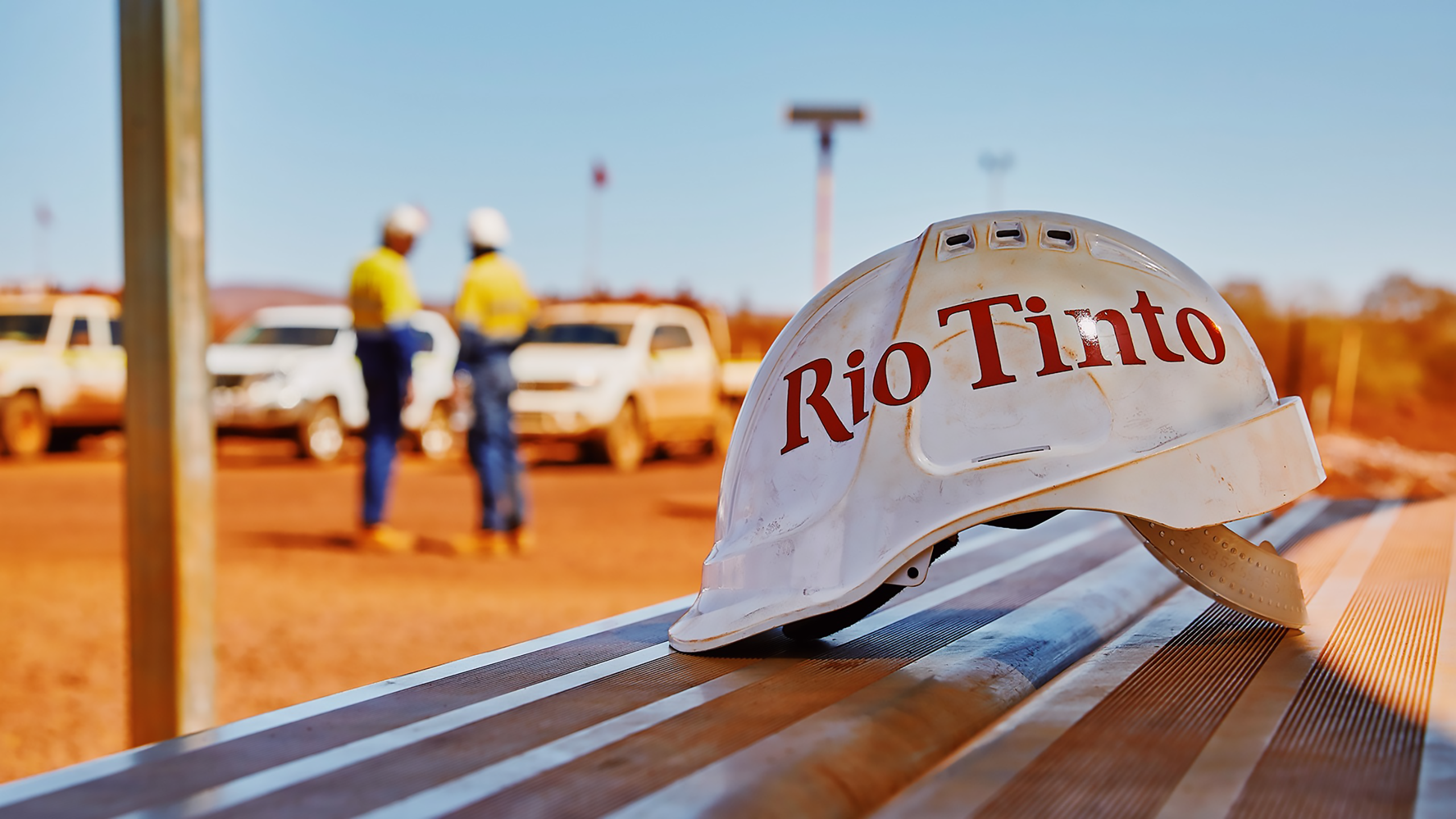 Photo of a Rio Tinto mining hat