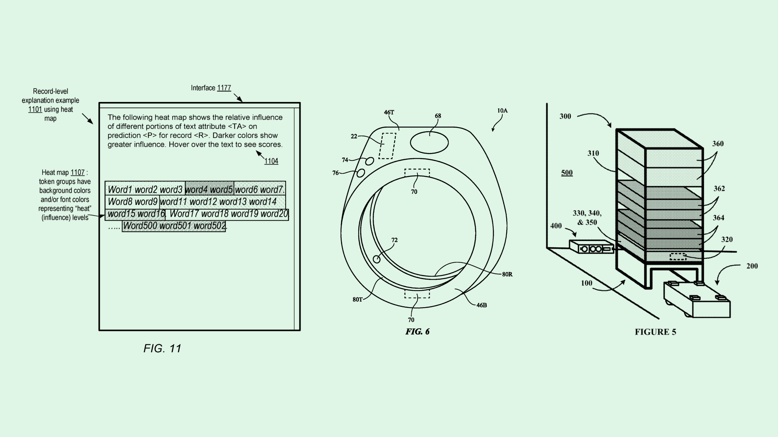 Photo collage of an Amazon, Apple, and Nvidia patent