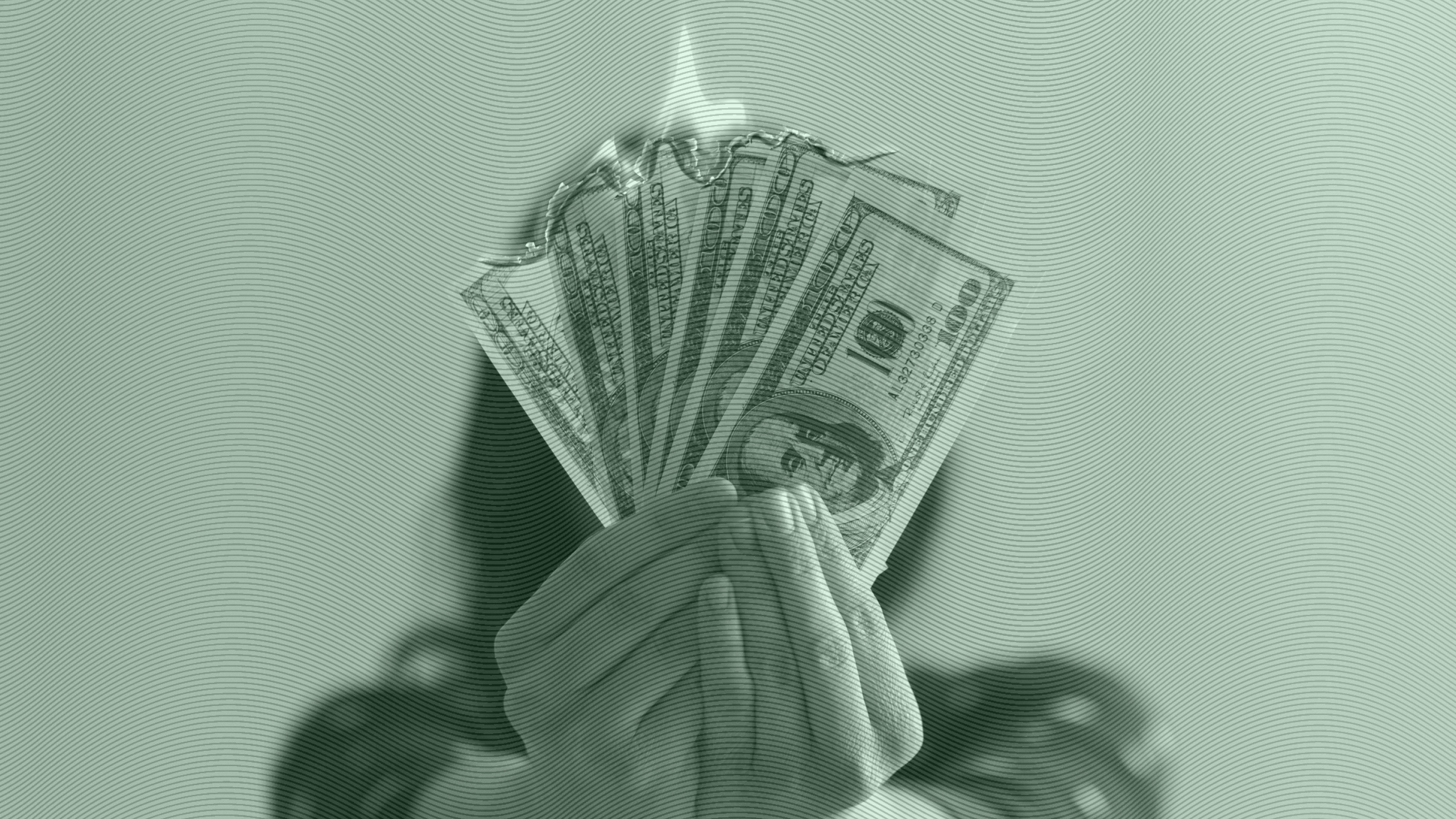 Photo of burning money