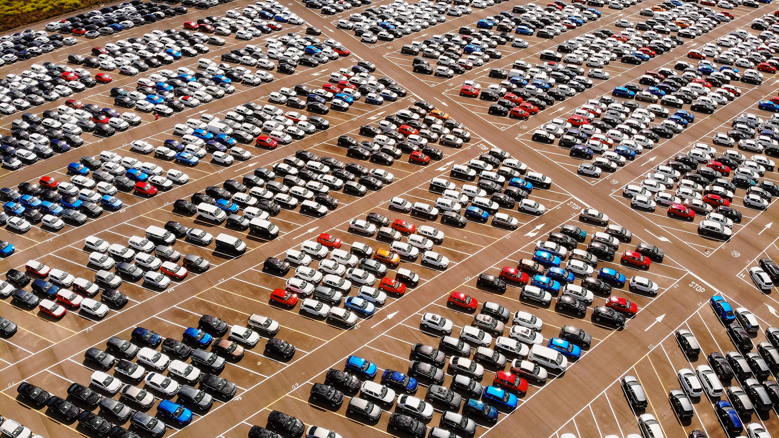 Photo of cars in a parking lot