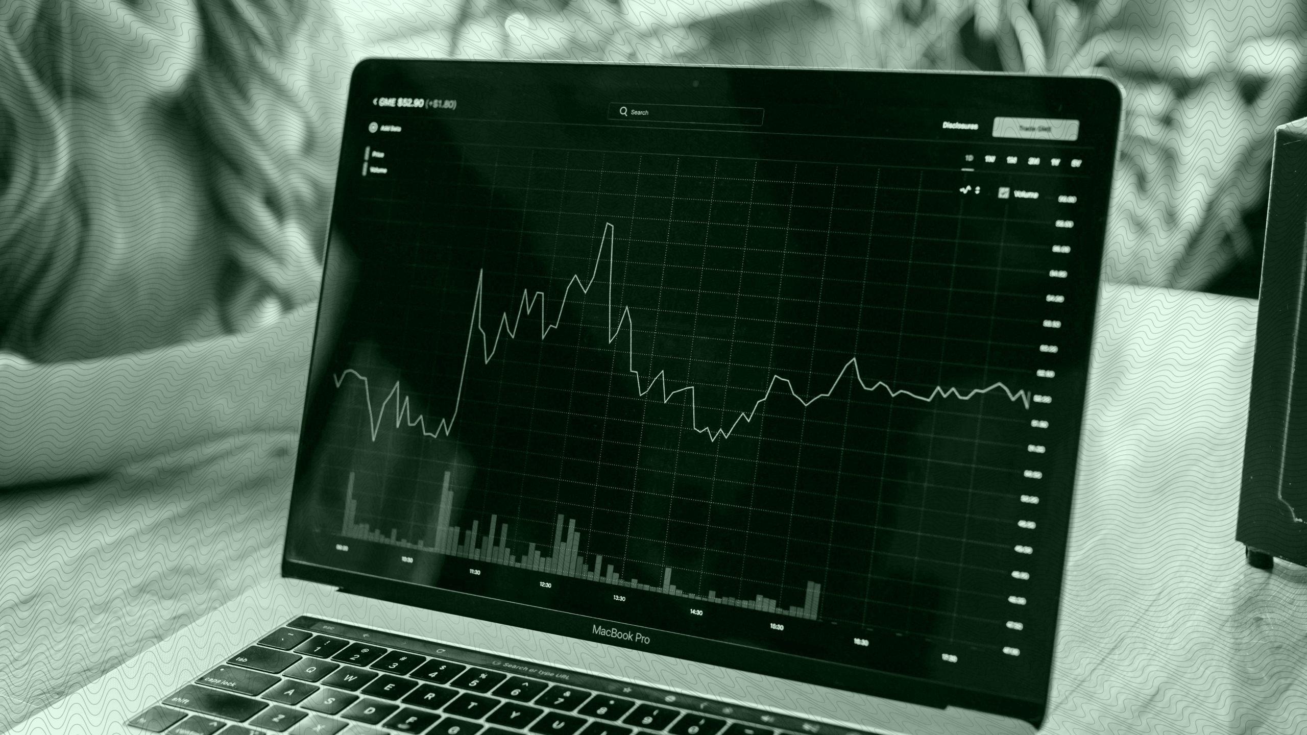 Photo of the Robinhood investing app on a laptop
