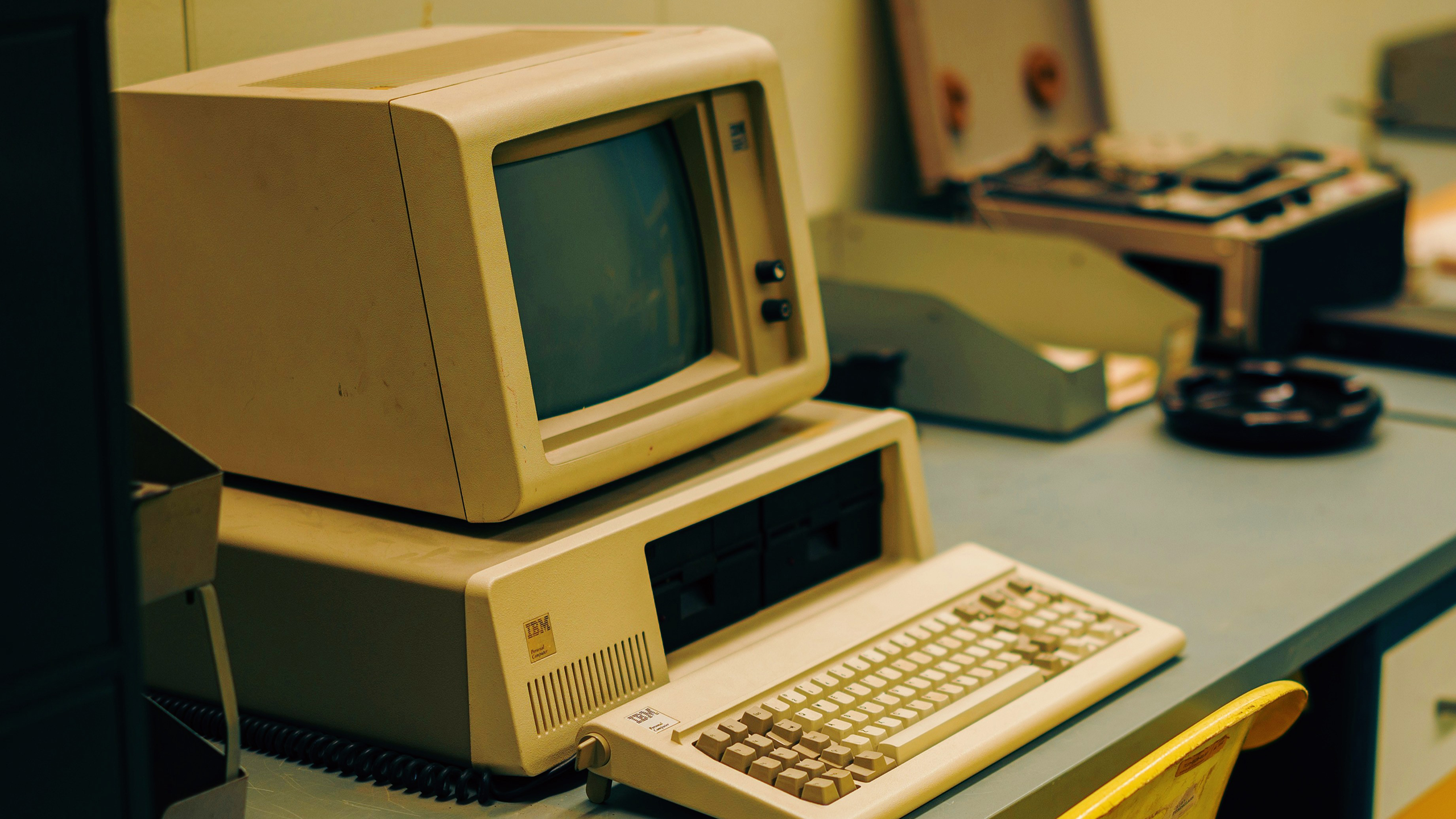Photo of an old computer