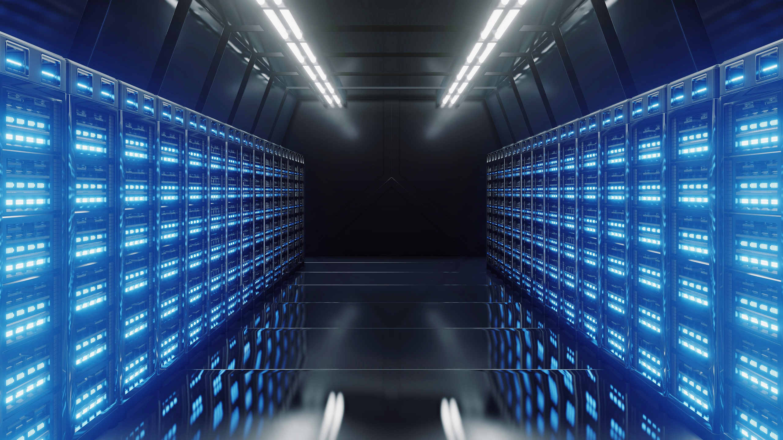 Photo of a data center