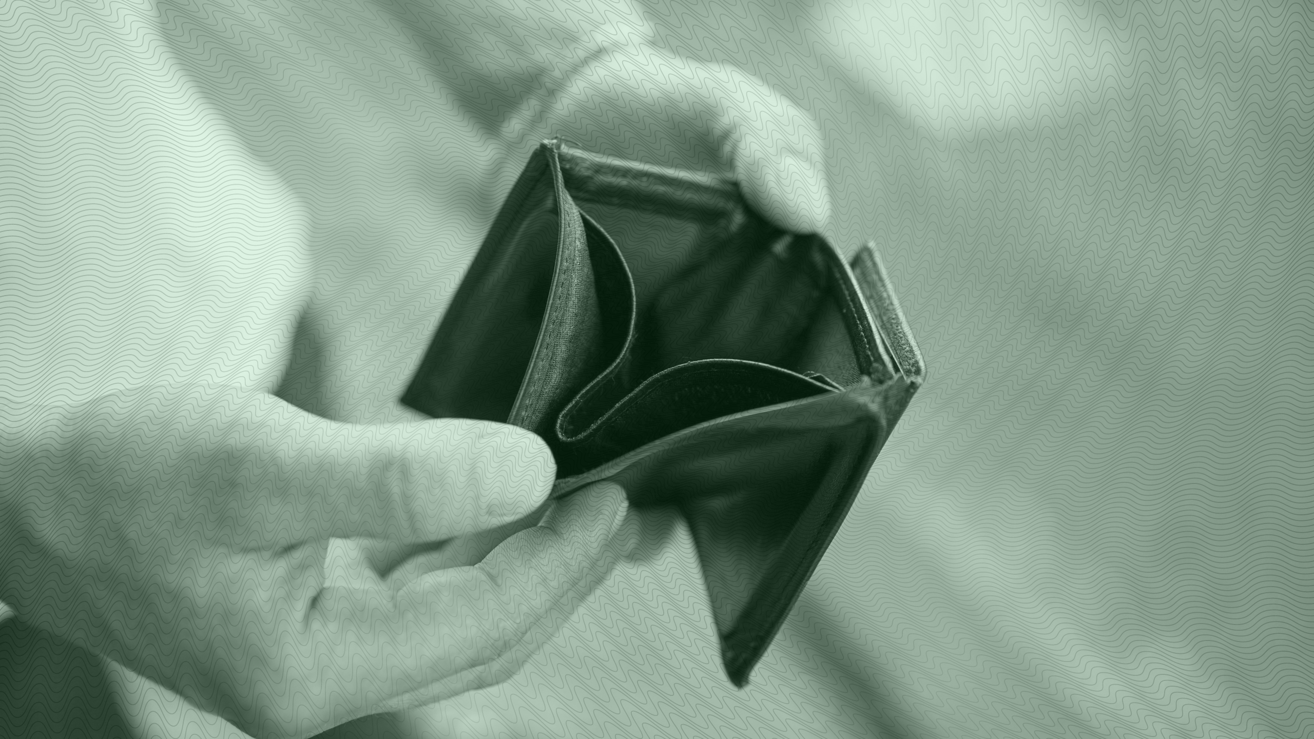 Photo of an empty wallet