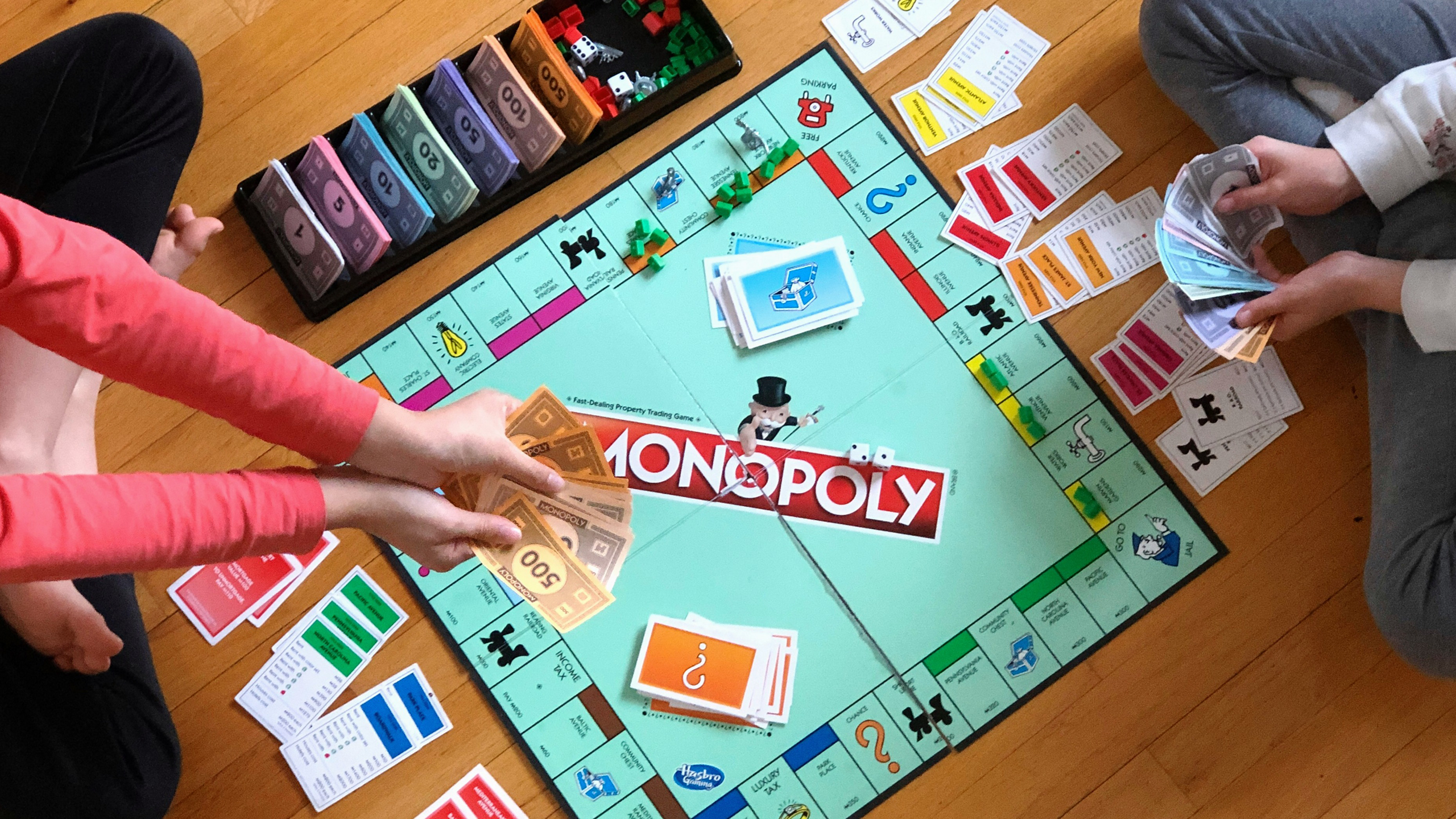 Photo of a Hasbro Monopoly board game