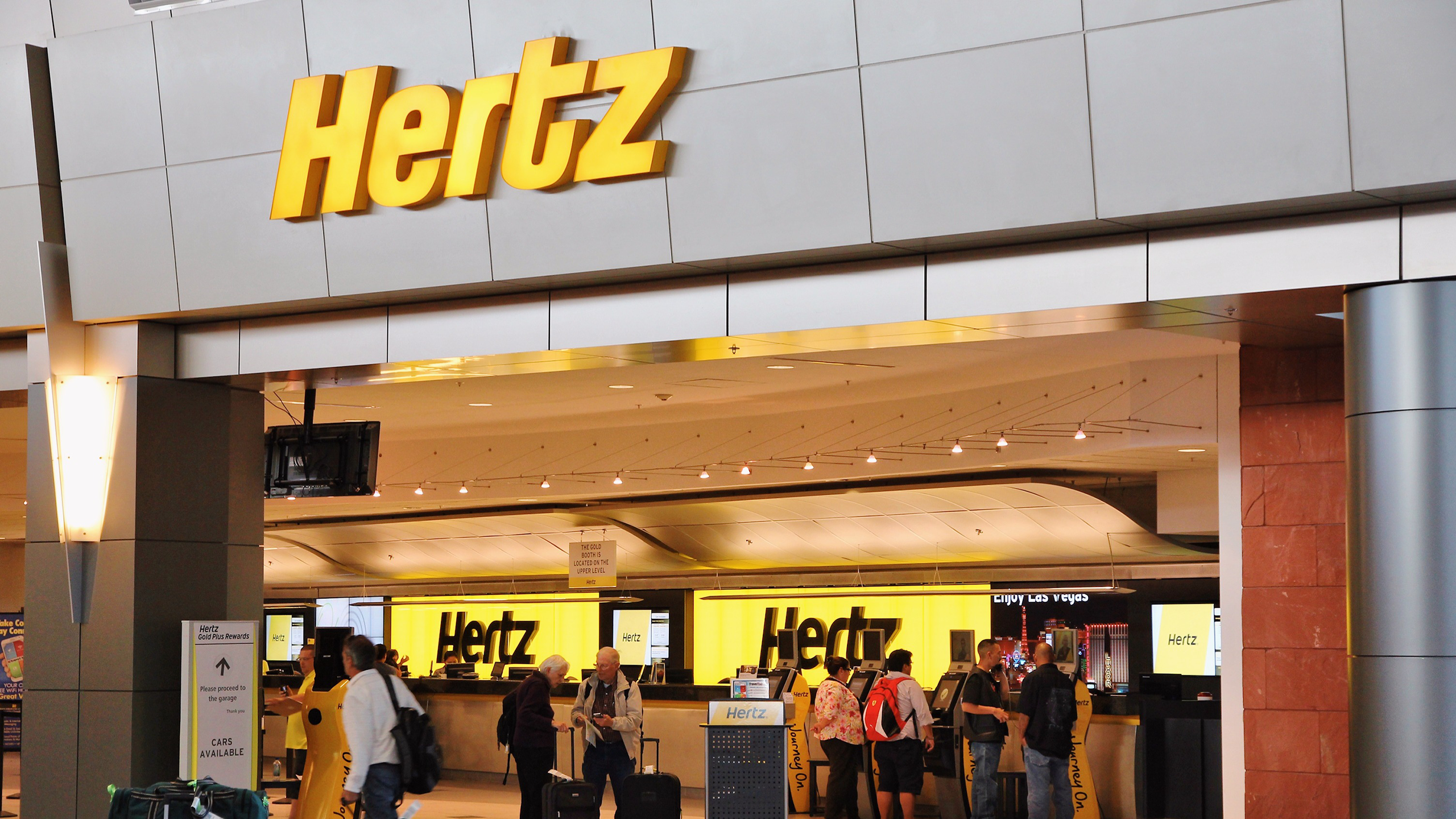 Photo of a Hertz rental car location