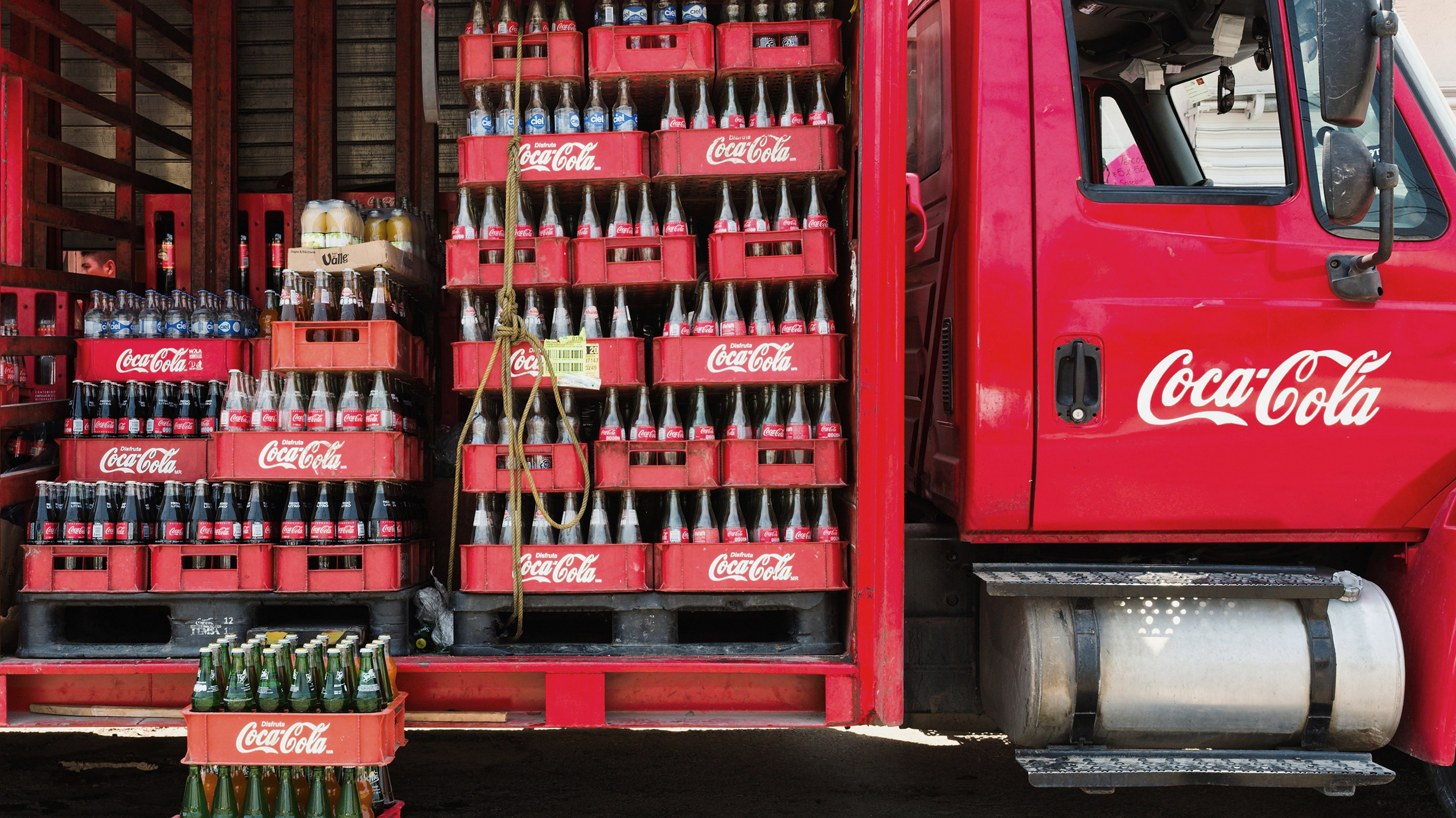 Photo of a Coca-Cola truck