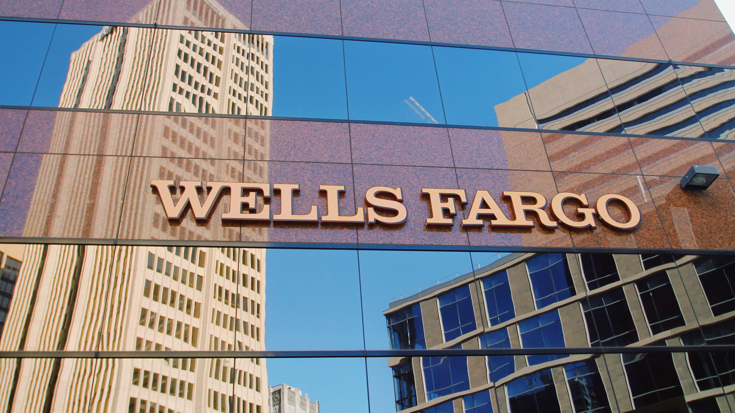 Photo of a Wells Fargo building