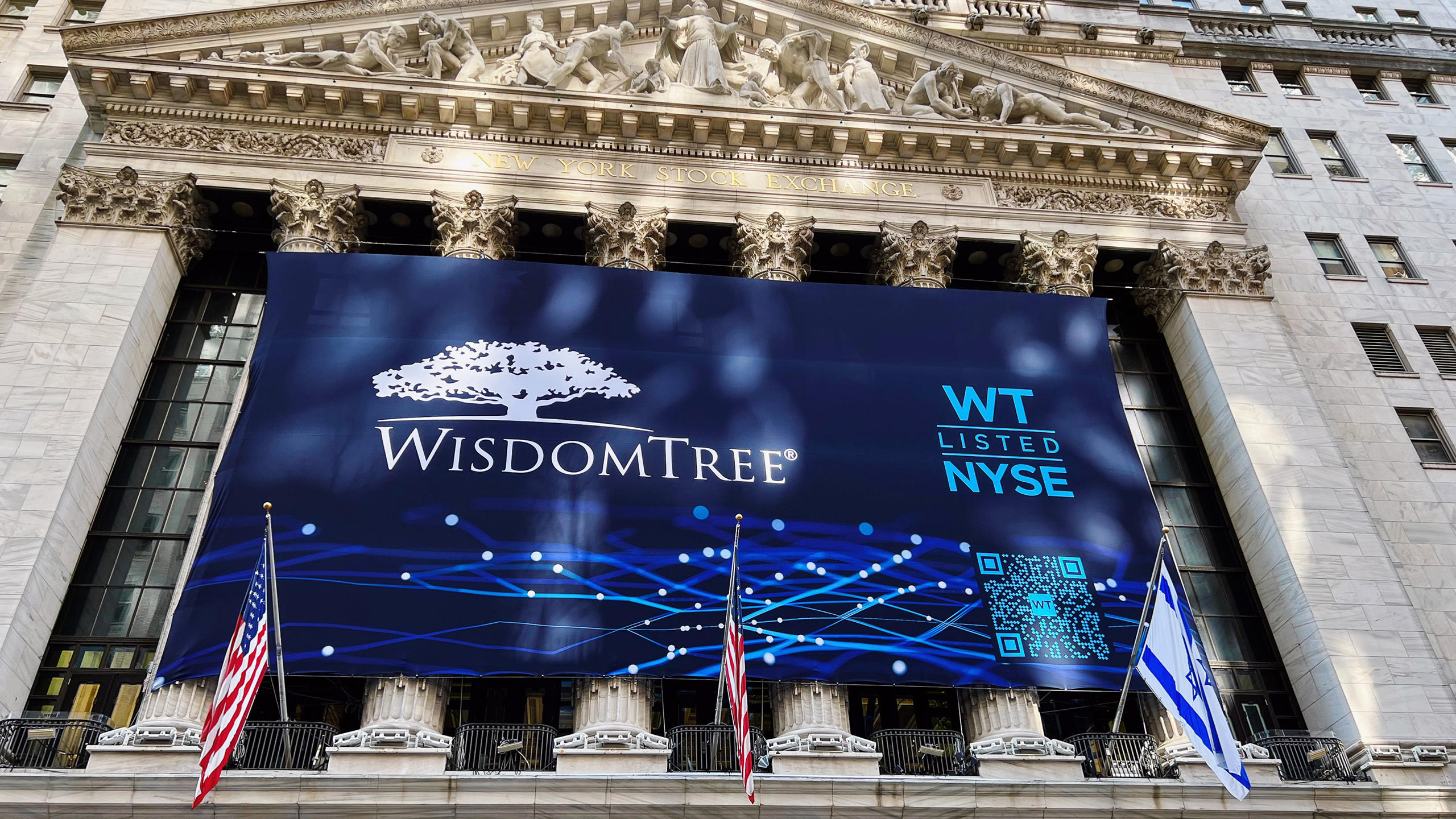 Photo of WisdomTree at the NYSE