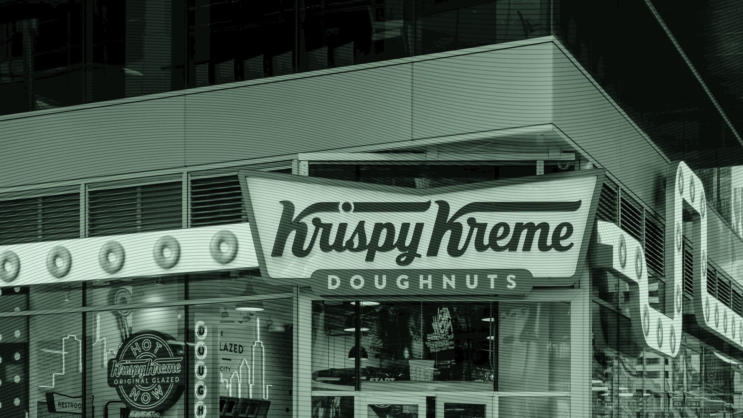 A krispy kreme doughnut shop
