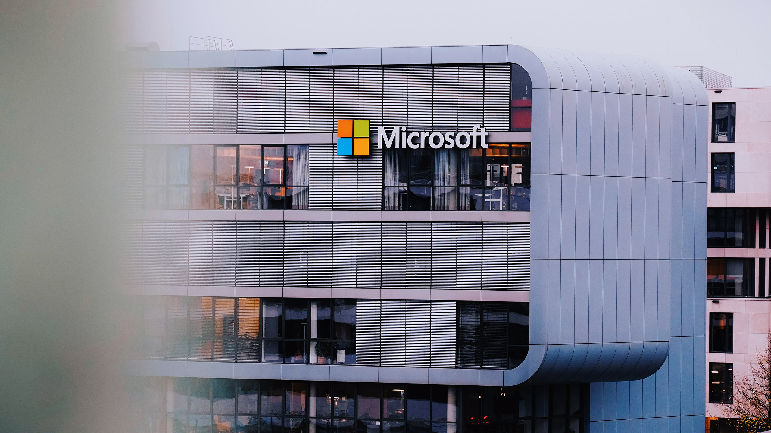 Photo of a Microsoft building