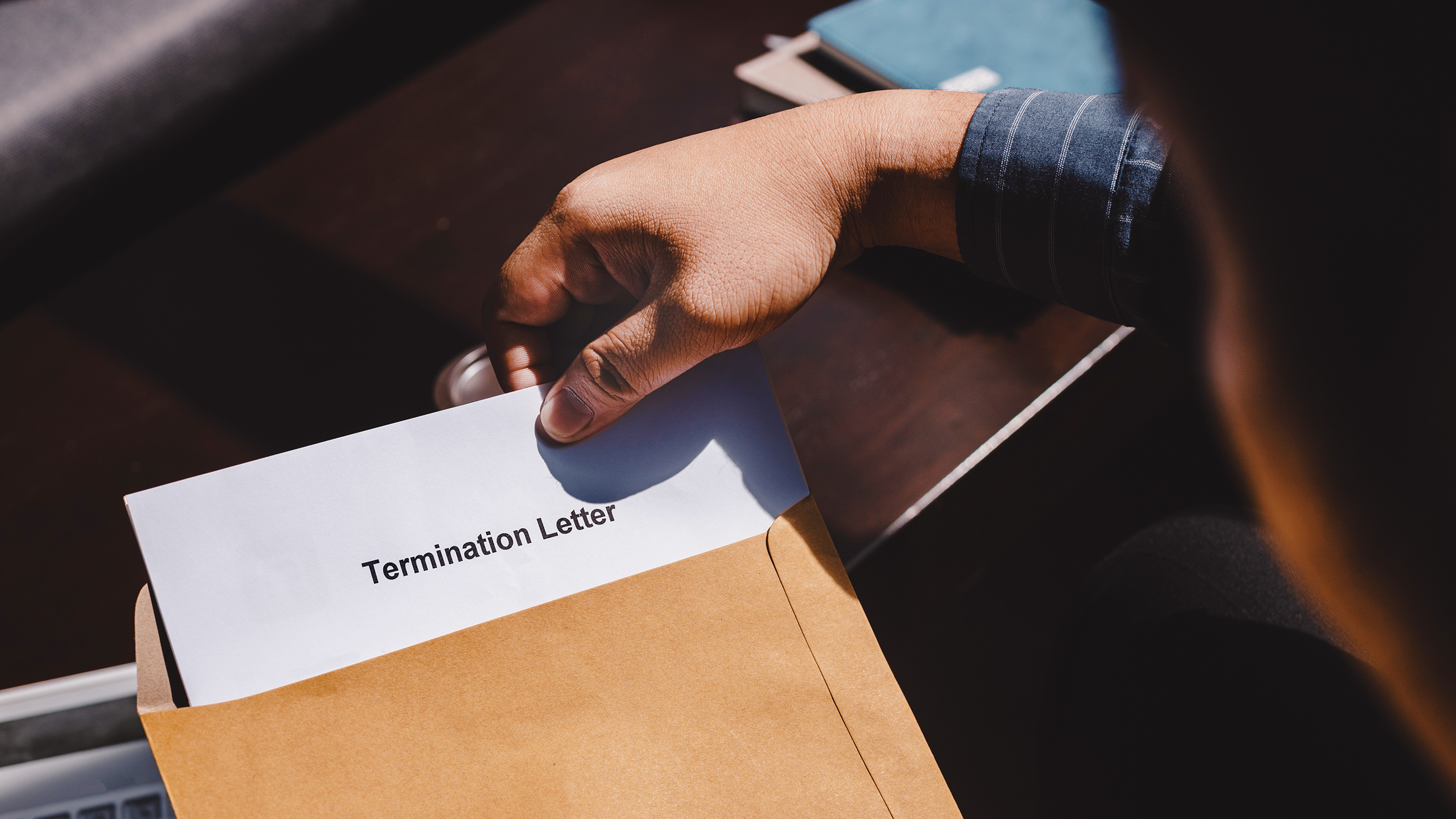 Photo of a termination letter
