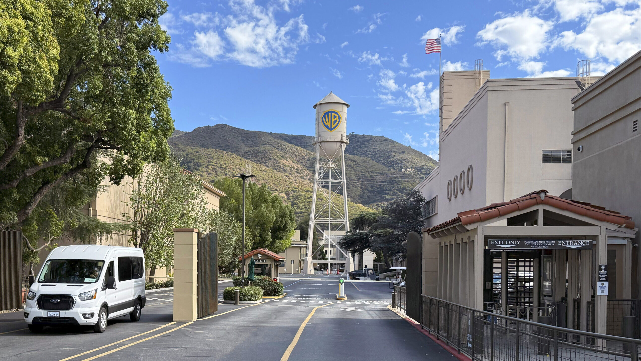 Photo of the Warner Bros. Studios lot in Burbank, California.