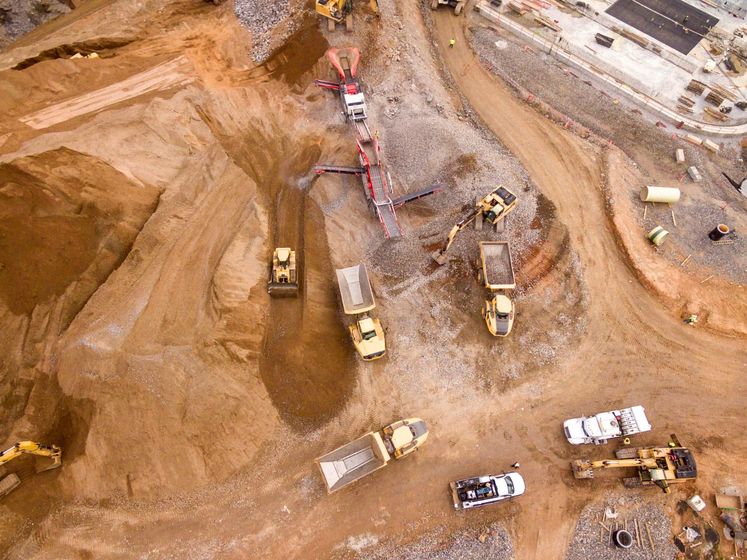A mining operation.