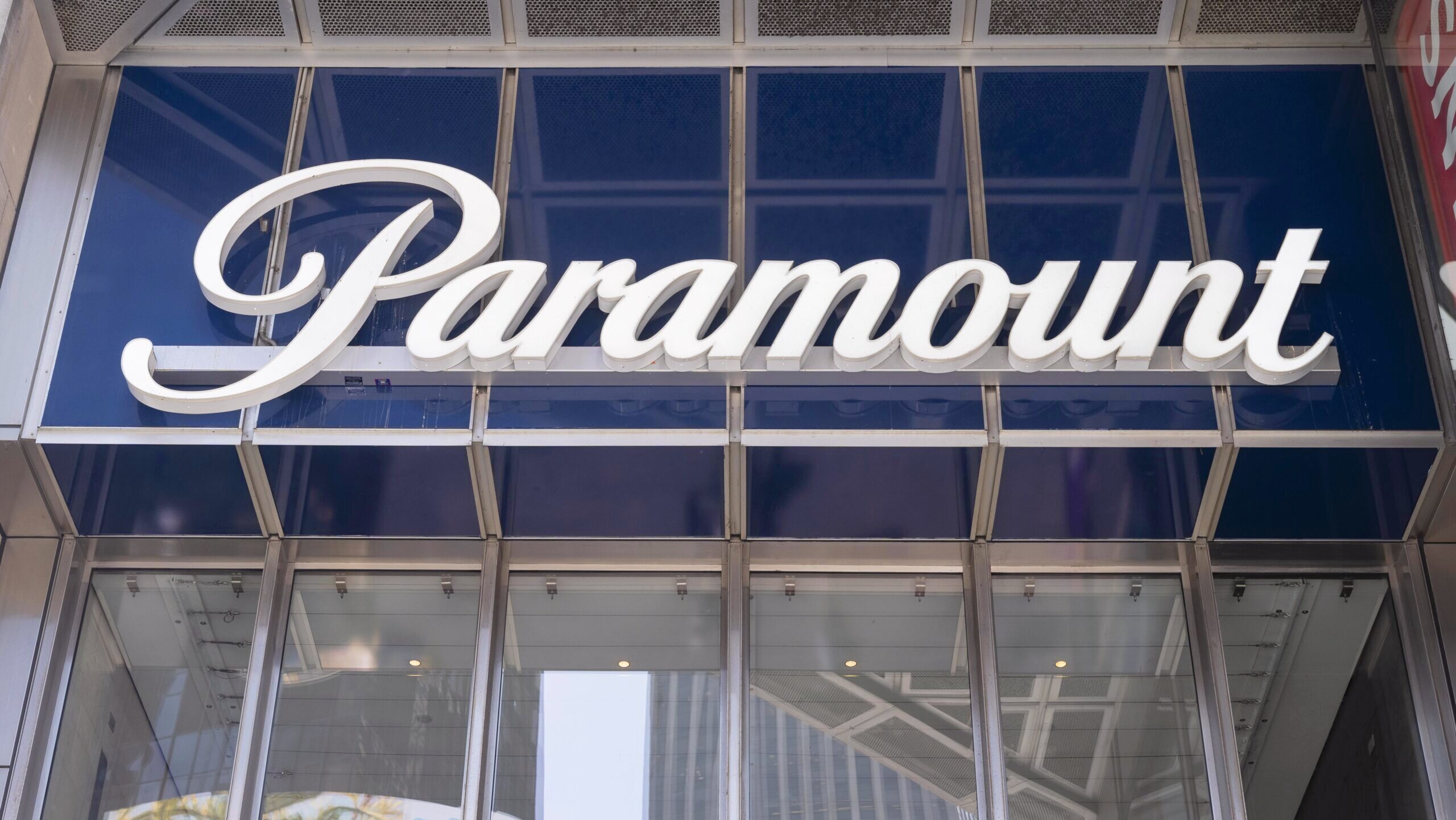 Photo of the Paramount office building in Times Square.