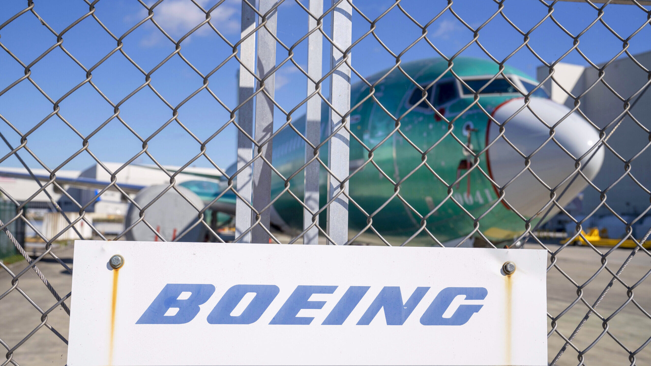 Photo of the Boeing manufacturing plant in Renton, Washington.