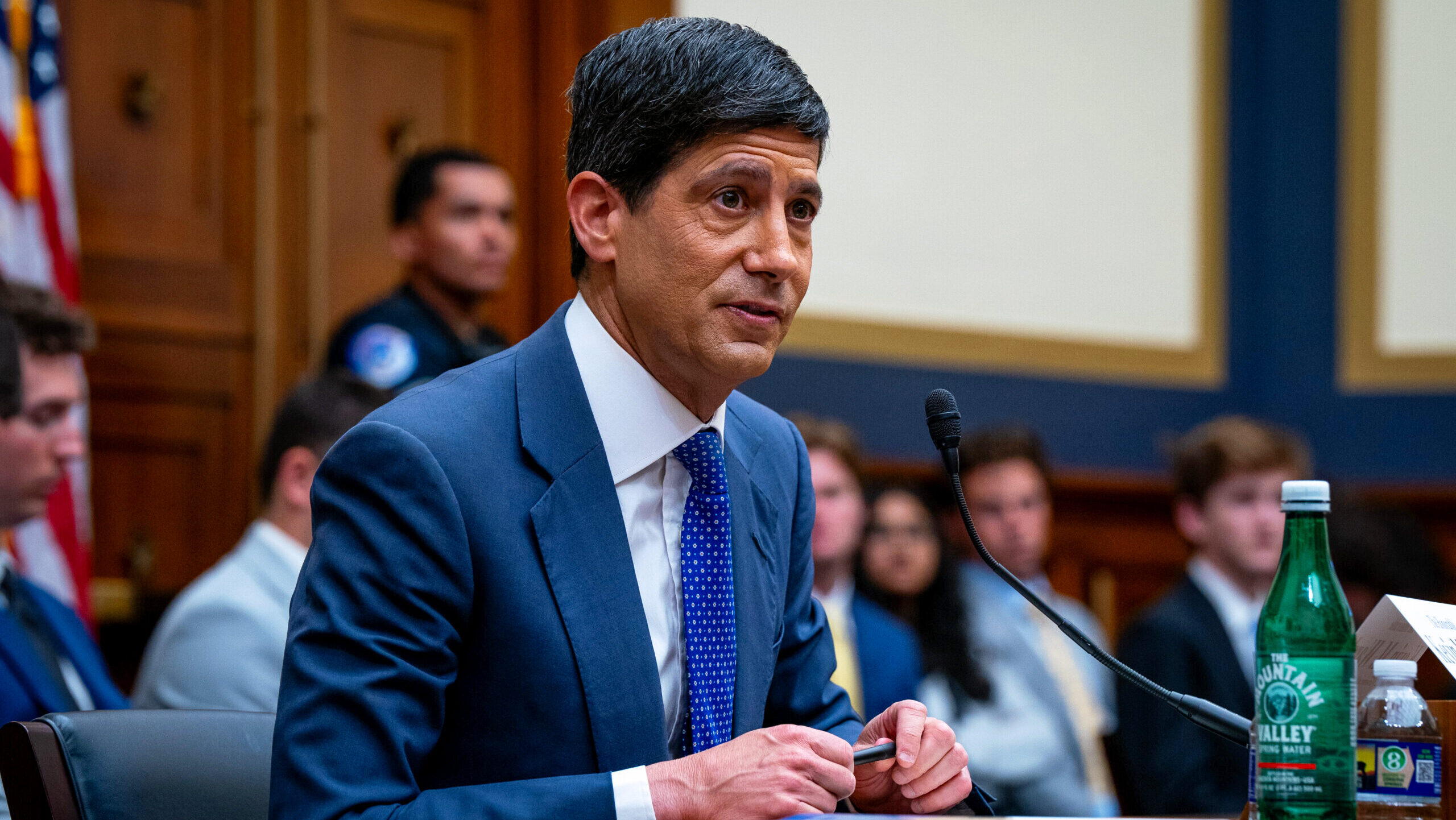 Federal Reserve Chair Kevin Warsh testifies at a US House hearing in Washington, D.C.